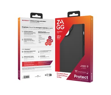ZAGG Cases Manhattan Snap Apple iPhone 15 Plus/iPhone 14 Plus Black EN/FR view 5