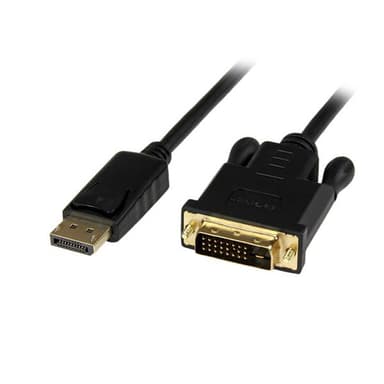 StarTech.com 3ft (1m) DisplayPort to DVI Cable - 1080p Video - Active DisplayPort to DVI Adapter Cable - DisplayPort to DVI-D Cable Converter Single Link - DP 1.2 to DVI Monitor Cable view 1