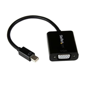 StarTech.com Mini DisplayPort to VGA Adapter - Active Mini DP to VGA Converter - 1080p Video - mDP or Thunderbolt 1/2 Mac/PC to VGA Monitor/Projector/Display - mDP 1.2 to VGA Dongle - Black view 1