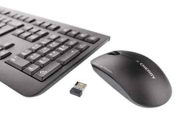 CHERRY DW 3000 keyboard Mouse included Universal RF Wireless AZERTY French Black view 9