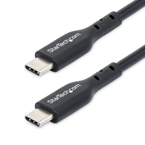 StarTech.com 6.6ft (2m) USB-C Charging Cable, Charge & Sync, 60W (3A) PD, USB 2.0 Laptop Charger Cable - Black USB C Charging Cord