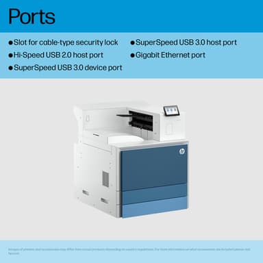 HP LaserJet Enterprise 8501dn Black and white Printer view 2