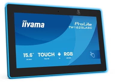 iiyama TW1625LASC-B3PNR meeting room display 39.6 cm (15.6") 1920 x 1080 pixels LED Wi-Fi 6 (802.11ax), Wi-Fi 5 (802.11ac), Wi-Fi 4 (802.11n), 802.11g, 802.11a, 802.11b Black Bluetooth view 1