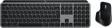 Logitech Master MX Keys S Combo for Mac keyboard Mouse included Home/Office RF Wireless + Bluetooth QWERTY UK English Aluminium, Black view 8