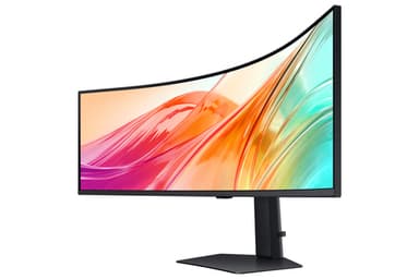 Samsung S95UC computer monitor 124.5 cm (49") 5120 x 1440 pixels Dual QHD LCD Black view 3