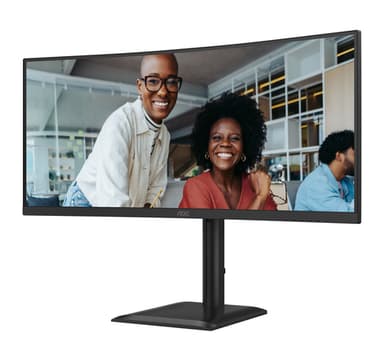 AOC E4 CU34E4CV computer monitor 86.4 cm (34") 3440 x 1440 pixels UltraWide Quad HD LCD Black view 8