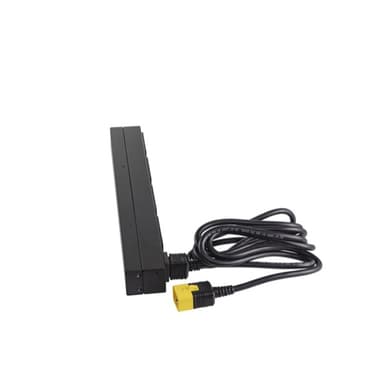 APC NetShelter Basic Rack PDU, 1U, 1PH, 3.7kW 230V 16A or 3.3kW 208V 16A, x12 C13 outlets, C20 cord view 24