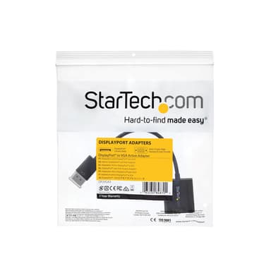 StarTech.com DisplayPort to VGA Adapter - Active DP to VGA Converter - 1080p Video - DP/DP++ Source to VGA Monitor Cable Adapter - DP to VGA Adapter Dongle Digital to Analog - DP 1.2 to VGA view 6