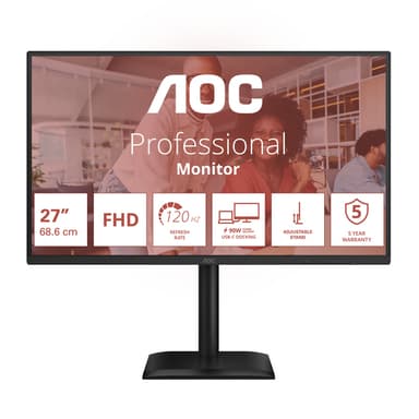 AOC 27E4CV computer monitor 68.6 cm (27") 1920 x 1080 pixels Full HD LED Black view 2