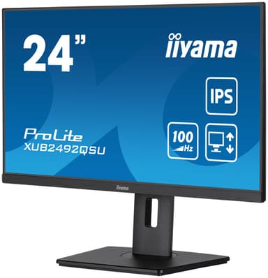 iiyama ProLite XUB2492QSU-B1 computer monitor 60.5 cm (23.8") 2560 x 1440 pixels Quad HD LED Black view 4