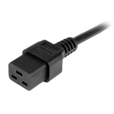 StarTech.com 6ft (2m) UK Computer Power Cable, 16AWG, BS 1363 to C19, 13A 250V, Black Replacement AC Power Cord, UK Power Cable for PC and Network Equipment view 4