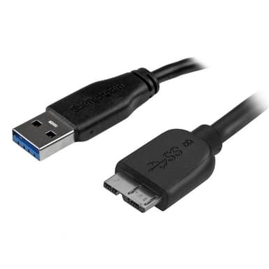 StarTech.com Slim Micro USB 3.0 Cable - M/M - 2m (6ft) view 1