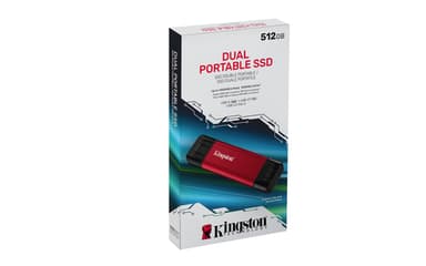 Kingston Technology 512GB Dual USB-A/C Portable SSD, Up to 1050MB/s USB 3.2 Gen 2 view 5