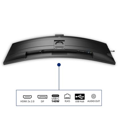 Philips 49B2U6900CH/00 computer monitor 124 cm (48.8") 5120 x 1440 pixels Dual QHD LCD Black view 6