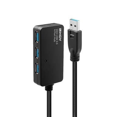 Lindy 10m USB 3.0 Active Extension Pro Hub view 1