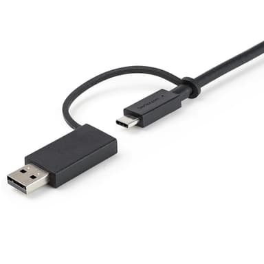 StarTech.com 3.3ft (1m) USB-C Cable with USB-A Adapter Dongle, USB 10Gbps/5Gbps, 100W (5A) PD, 8K 60Hz / 4K 144Hz DP Alt Mode - Thunderbolt Compatible view 9