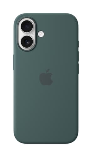 Apple iPhone 16 Silicone Case with MagSafe - Lake Green view 2