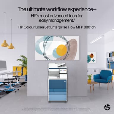 HP LaserJet Enterprise 8801dn Multifunction Color Printer, Only Ethernet; Duplex; Copier, Scanner view 8
