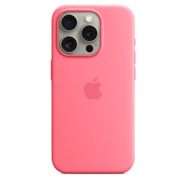 Apple iPhone 15 Pro Silicone Case with MagSafe - Pink view 1