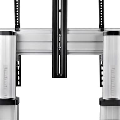 StarTech.com Rolling TV Cart/Stand On Wheels For 60-100inch Flat Screens Up To 220lb (100kg), Height Adjustment via Hand Crank, Mobile/Portable Trolley Mount view 12