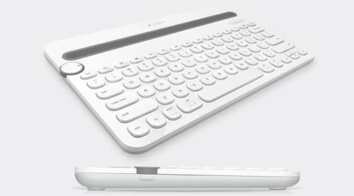 Logitech K480 AZERTY French Bluetooth Grey, White