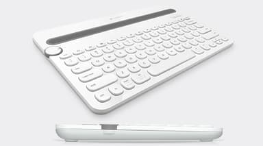 Logitech K480 AZERTY French Bluetooth Grey, White view 5