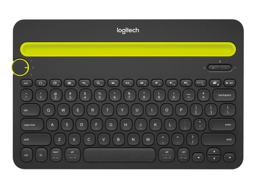 Logitech K480 QWERTZ Swedish Bluetooth Black, Green