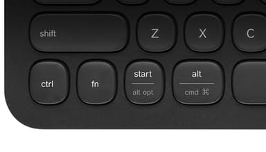 Logitech K480 QWERTZ Swedish Bluetooth Black, Green view 6