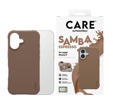 PanzerGlass CARE™ by ® Samba Case Espresso w. MagSafe iPhone 17 view 2