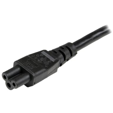 StarTech.com 1m (3ft) Laptop Power Cord, EU Schuko to C5, 2.5A 250V, 18AWG, Notebook / Laptop Replacement AC Cord, Power Brick Cord, Laptop Charger Cable, Clover Leaf/Mickey Mouse Power Cord view 3