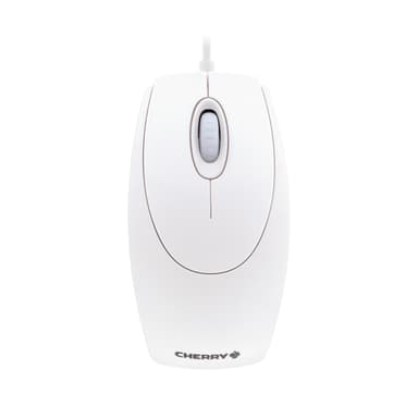 CHERRY WHEELMOUSE OPTICAL Corded Mouse, Pale Grey, PS2/USB view 1
