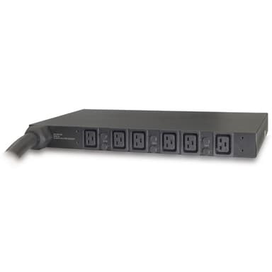 APC Rack PDU, Basic, 1U, 14.4kW, 208V, (6) C19 view 1