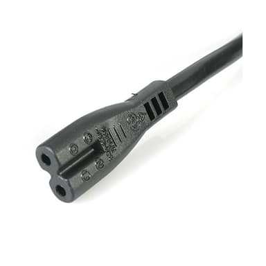 StarTech.com 3ft (1m) UK Laptop Power Cable, BS 1363 to C7, 2.5A 250V, 18AWG, Black, UK Laptop Replacement Cord, Printer Power Cable, AC Laptop Charger Cord, Laptop Power Brick Cord view 3