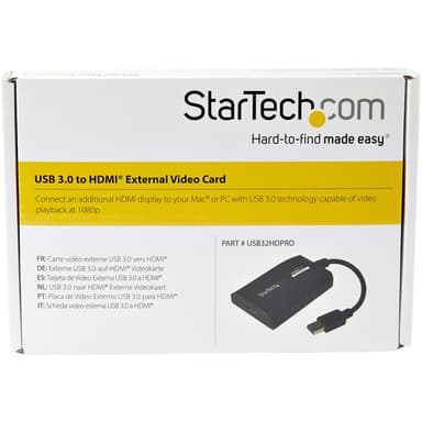 StarTech.com USB 3.0 to HDMI Adapter - DisplayLink Certified - 1080p (1920x1200) - USB Type-A to HDMI Display Adapter Converter for Monitor - External Video & Graphics Card - Windows/Mac view 4