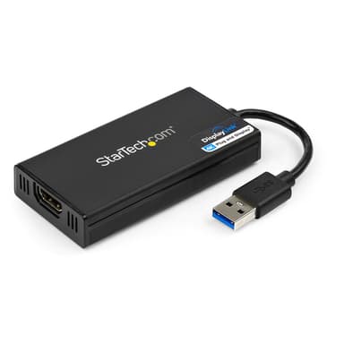 StarTech.com USB 3.0 to HDMI Adapter - 4K 30Hz Ultra HD - DisplayLink Certified - USB Type-A to HDMI Display Adapter Converter for Monitor - External Video & Graphics Card - Mac & Windows view 1