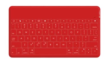 Logitech Keys-To-Go QWERTY Spanish Bluetooth Red view 1