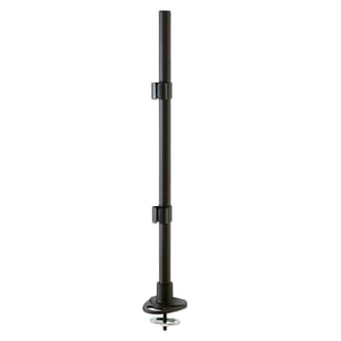 Lindy 700mm Pole with Desk Clamp and Cable Grommet, Black view 1