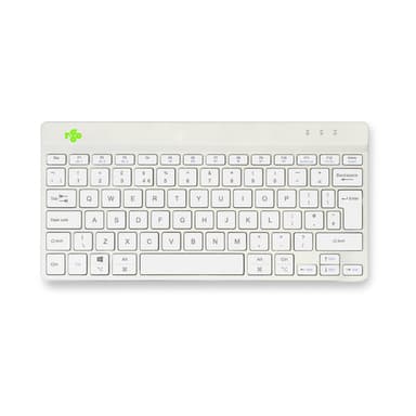 R-Go Tools Ergonomic keyboard R-Go Compact Break, compact keyboard with break software, QWERTY (UK), Bluetooth, white view 4