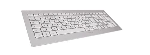 CHERRY DW 8000 keyboard Mouse included Universal RF Wireless QWERTY US English Silver, White