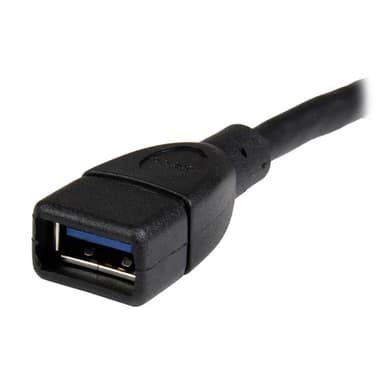 StarTech.com USB 3.0 A-to-A extension cable - 6 in, black view 3