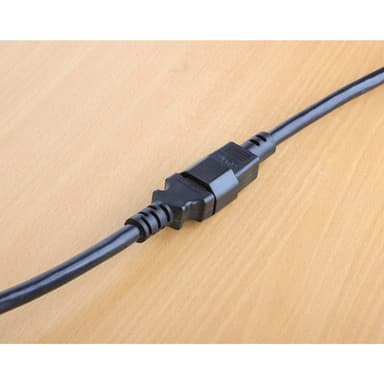Manhattan Power Cord/Cable, C14 Male to C13 Female (kettle lead), Monitor to CPU, 3m, 10A, Black, Lead, Lifetime Warranty view 4