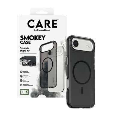 PanzerGlass CARE™ by ® Smokey Case w. Black MagSafe iPhone Air view 5