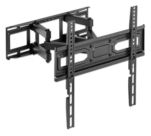 Manhattan Wall Mount for TV & Monitors (Full Motion), For screens 32" to 55", VESA compatibility: all between 100x100mm to 400x400mm - check the dimensions of the four mounting holes on back of screen to ensure it fits, Max 40kg, Black, Bracket, Lifetime Warranty