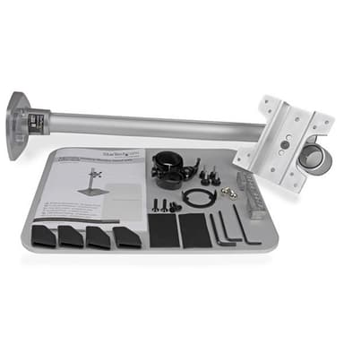 StarTech.com Single Monitor Stand - Adjustable - Steel - Silver - For up to 34" (30.9lb/14kg) Displays - TAA view 8
