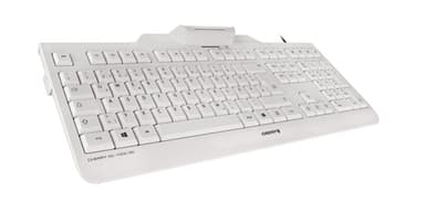 CHERRY KC 1000 SC Corded Smartcard Keyboard, Light Grey, USB (QWERTY - UK) view 2