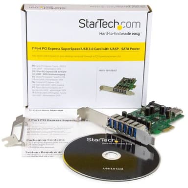 StarTech.com 7-Port PCI Express USB 3.0 Card - Standard and Low-Profile Design view 5