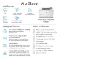 HP LaserJet Enterprise M406dn view 12
