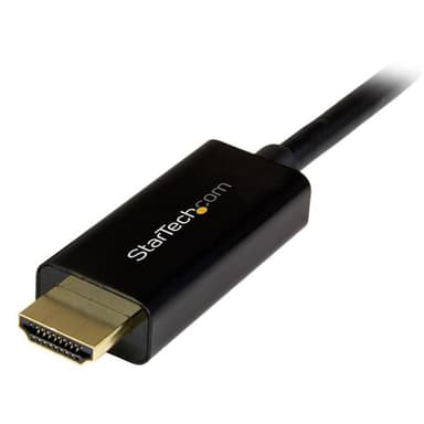 StarTech.com 3ft (1m) DisplayPort to HDMI Cable - 4K 30Hz - DisplayPort to HDMI Adapter Cable - DP 1.2 to HDMI Monitor Cable Converter - Latching DP Connector - Passive DP to HDMI Cord view 4
