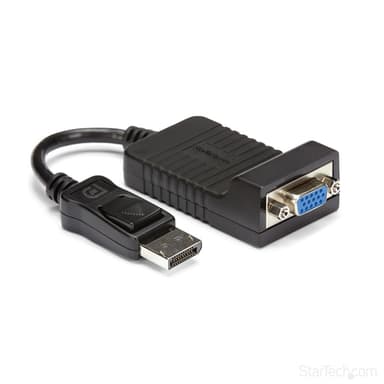StarTech.com DisplayPort to VGA Adapter - Active DP to VGA Converter - 1080p Video - Durable - DP/DP++ Source to VGA Monitor Cable Adapter Dongle - DP 1.2 to VGA - Latching DP Connector view 1