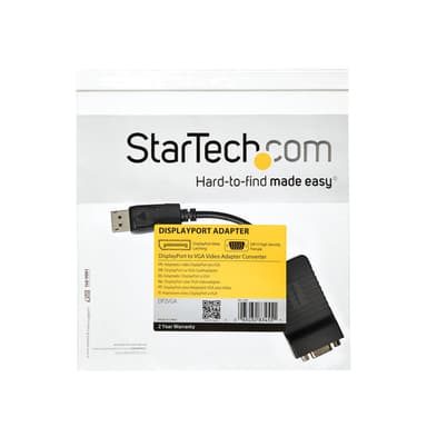StarTech.com DisplayPort to VGA Adapter - Active DP to VGA Converter - 1080p Video - Durable - DP/DP++ Source to VGA Monitor Cable Adapter Dongle - DP 1.2 to VGA - Latching DP Connector view 6